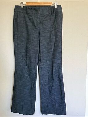 Ann Taylor Charcoal Wide-Leg Dress Pants